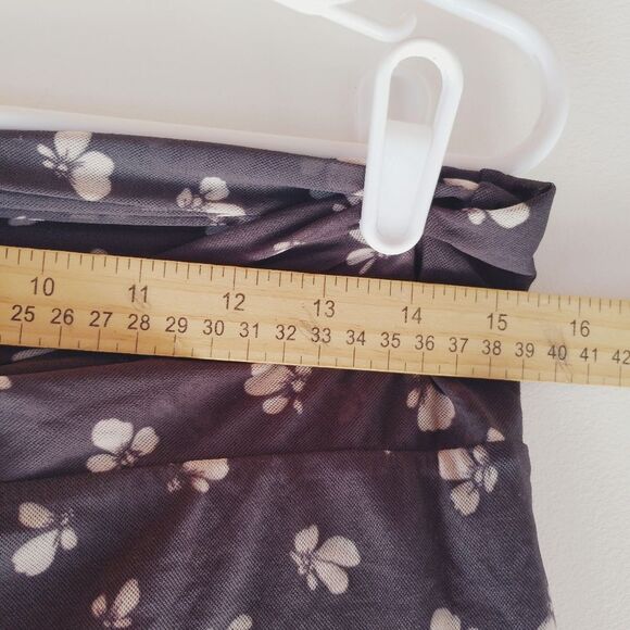 Ganni Tilden mesh Whimsical wrap skirt Floral Bohemian Size 40 - Picture 7 of 8